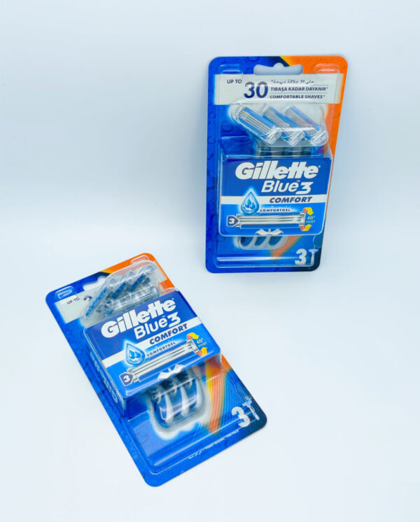 خود تراش ‏ژیلت مدل Blue 3 بسته 3 عددی