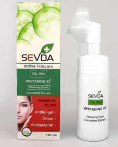 فوم شستشو صورت سودا با عصاره خیار